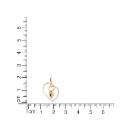 Waman Hari Pethe Jewellers 18k Rose Gold & Diamond Pendant without Chain for Women image 3