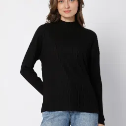 Vero Moda Black Regular Fit Sweater image 1