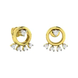 Waman Hari Pethe Jewellers 18k Gold & Diamond Earrings image 1