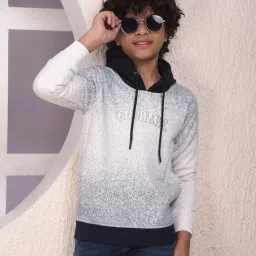 Crimsoune Club Boys White Embellished Sweatshirt-picture-33