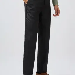Raymond Black Slim Fit Formal Trosuers image 3