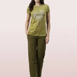 Enamor Green Lounge Pants image 4