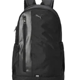 Puma Black Solid Laptop Backpack-image-14