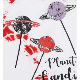 Palm Tree by Gini & Jony Kids Red & White Printed Top image 3