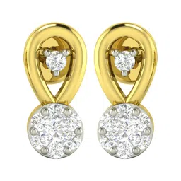 Waman Hari Pethe Jewellers 18k Gold & Diamond Earrings image 1