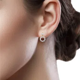 Waman Hari Pethe Jewellers 18k Gold & Diamond Earrings image 2