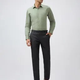 Raymond Black Slim Fit Formal Trosuers image 5