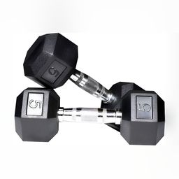 HackerX Set Of 2 Fixed Weight Dumbbell - 5Kg Each-picture-41