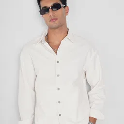 Street 808 by Pantaloons Men Solid Spread Collar Pure Cotton Casual Shirt-image-19
