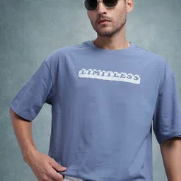 The Roadster Life Co. Typography Print Oversize Pure Cotton T-shirt-picture-18
