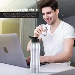 Speedex Steel & Maroon 6 Pieces Stainless Steel Water Bottles-1000 ml Each image 4