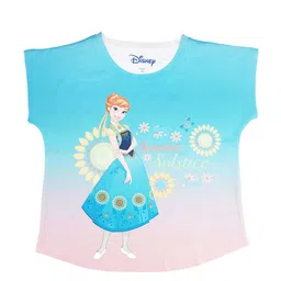Disney by Wear Your Mind Blue Printed Top-image-96