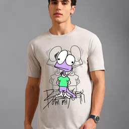 BLUE ARC Men Graphic Printed Round Neck Cotton T-shirt-image-30