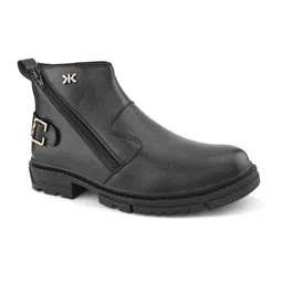 Killer Men Textured Casual Block-Heeled Regular Boots-picture-34