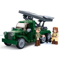 Sluban Building Blocks Rocket Launcher Green- 201 Pieces-image-68