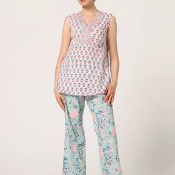 JAIPURIBANNO Women Printed Night suit-picture-40