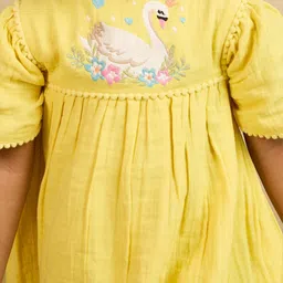 TINY TWILLS Embroidered Puff Sleeve Fit & Flare Dress image 5