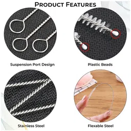 Bembika HighQuality Baby Bottle BrushesThe Ultimate Bottle Brush Set for Your Baby's Feeding Bottle Brush and Nipple Cleaner Brush Needs -(8 Pcs) image 4