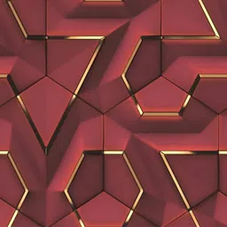 Jaamso Royals Maroon & Yellow Geometric Printed Self-Adhesive Wallpaper-picture-18