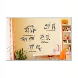 Asian royal Black Printed Self-Adhesive Wall Sticker-image-21