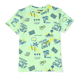 Gini and Jony Boys Typography Printed Cotton T-shirt-picture-42