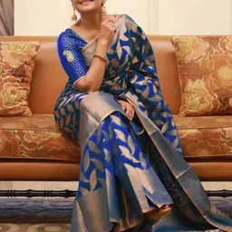 Florence Woven Design Zari Pure Silk Saree-picture-37