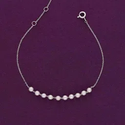 KAI JEWEL Women Sterling Silver Pearls Rhodium-Plated Wraparound Bracelet-picture-38