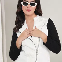 TANDUL Women Colourblocked Lightweight Tailored Jacket image 4