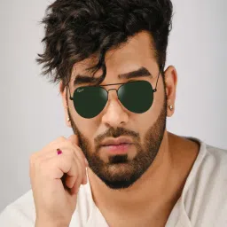 RESIST EYEWEAR Unisex Black Green Aviator Sunglass(AIRCRAFTS BLACK GREEN)-58-image-8