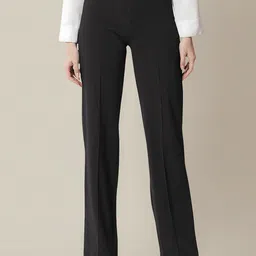 Dream Beauty Fashion Women Straight Fit High-Rise Pleated Regular Trousers-picture-27