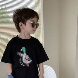 LULU & SKY Boys Striped Drop-Shoulder Sleeves Pure Cotton Applique T-shirt-picture-20