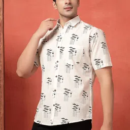 Mast & Harbour Men Classic Printed Casual Shirt-picture-39