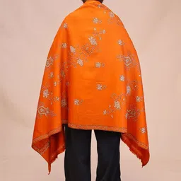 SWI Stylish Women Floral Embroidered Pashmina Shawl image 4
