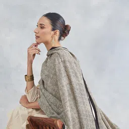 Fabindia Geometric Bagru Printed Cotton Dupatta image 3