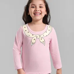 Kookie Kids Full Sleeves Printed Tee - Pink-picture-14