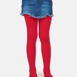 NEXT2SKIN Spandex Solid Pantyhose Stocking - Red-picture-21