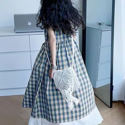 LULU & SKY Girls Checked Tunic image 4