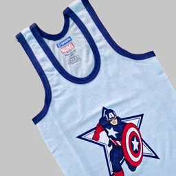 AMUL COMFY Macho Sporto Boys Pack Of 4 Avengers Printed Pure Cotton Assorted Vests image 3