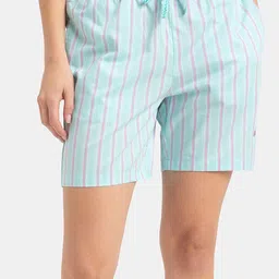 Jockey SuperCombed Cotton Yarn Dyed Woven RelaxedFit Striped Shorts with Side Pockets-RX15-picture-32