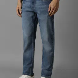 Louis Philippe Jeans Men Slim Fit Slash Knee Light Fade Jeans image 5