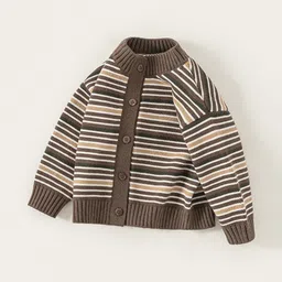 LULU & SKY Unisex Kids Striped Cardigan image 2