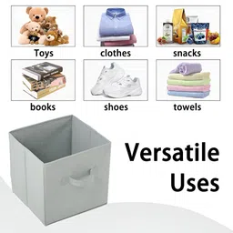 Aura Grey Foldable Toy & Book Square Waterproof Drawer Organisers image 5