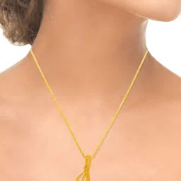 WHP JEWELLERS Initial Glow 22 KT Yellow Gold Pendant For Women.-picture-28