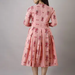 Jaipurite Printed Fit & Flared Dress image 5