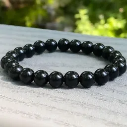 Rodya Black Artificial Beads Brass Bracelet-picture-22
