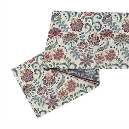 PRAKARTIK Beige & Blue Floral Printed Pure Cotton Table Runner image 3