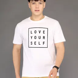 BRAWNY BATTLER Typography Printed Round Neck Cotton T-shirt image 2