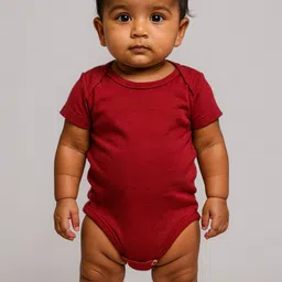 YK Red Cotton Romper image 4