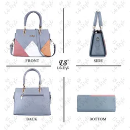 LIKE STYLE Women Colourblocked Structured Shoulder Bag image 4