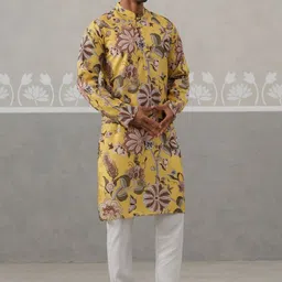 Jompers Men Floral Printed Kurta with Pyjamas-picture-40